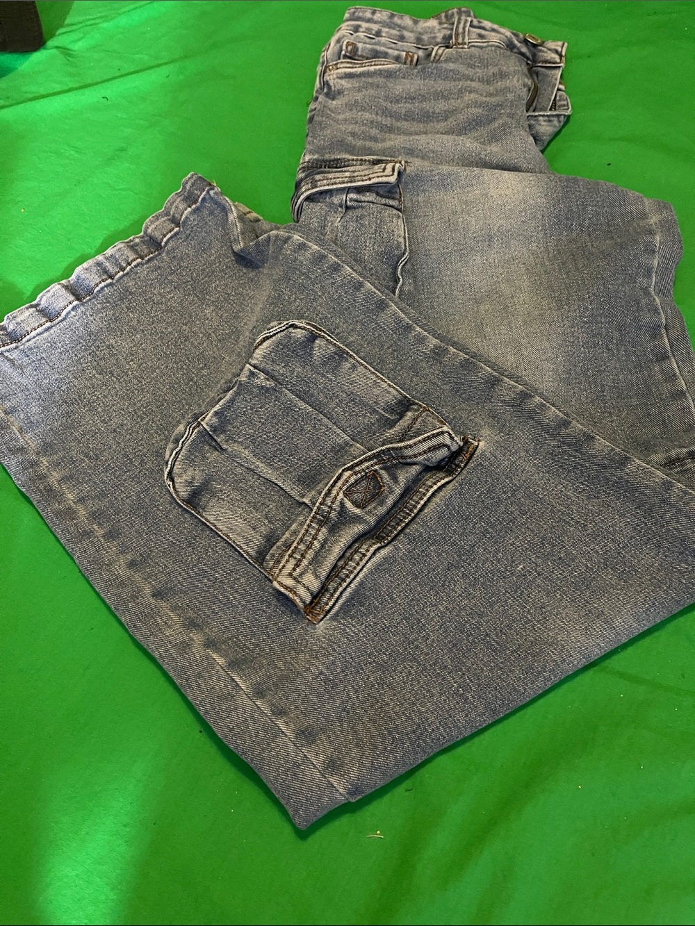 Cargo Men's Straight Jeans - Light Blue Wash